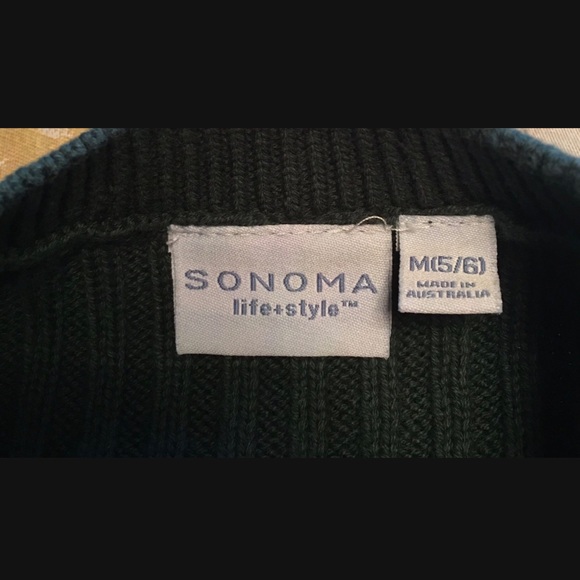 NWT SONOMA 3 Pieces Set: 1 Pants +2 Sweaters Boys Sz 5-6 - Picture 7 of 10